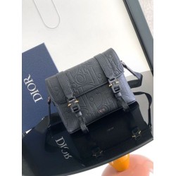 Perfette Qualità Repliche Dior Hit the Road Flap Messenger Borsa Nero Gravity Imitazione