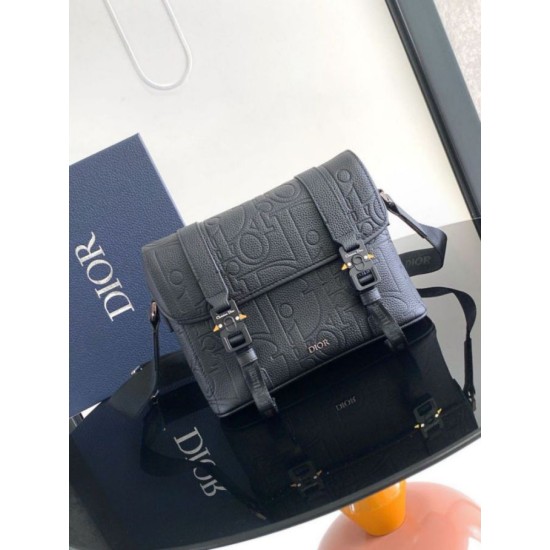 Perfette Qualità Repliche Dior Hit the Road Flap Messenger Borsa Nero Gravity Imitazione