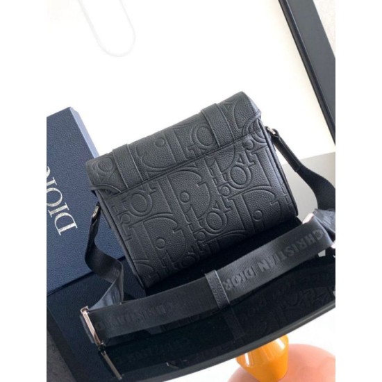 Perfette Qualità Repliche Dior Hit the Road Flap Messenger Borsa Nero Gravity Imitazione