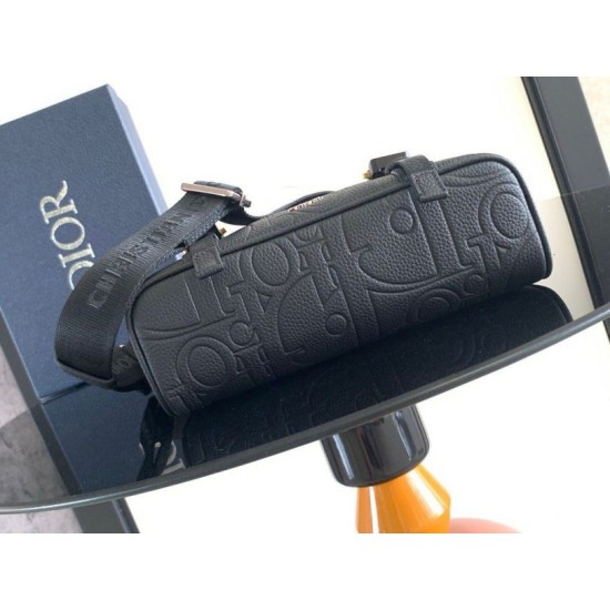 Perfette Qualità Repliche Dior Hit the Road Flap Messenger Borsa Nero Gravity Imitazione
