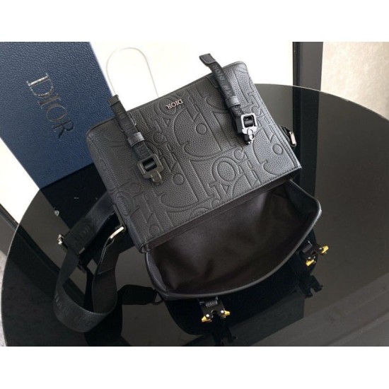Perfette Qualità Repliche Dior Hit the Road Flap Messenger Borsa Nero Gravity Imitazione