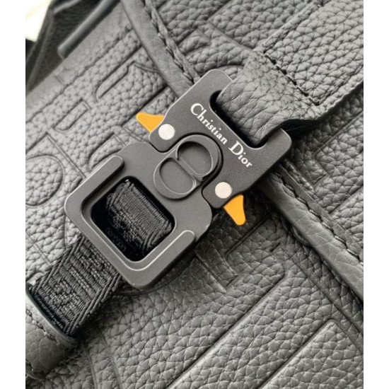 Perfette Qualità Repliche Dior Hit the Road Flap Messenger Borsa Nero Gravity Imitazione