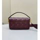 Migliore Repliche Borsa media Fendi Baguette nappa bordeaux FF Economiche Outlet Online