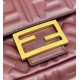 Migliore Repliche Borsa media Fendi Baguette nappa bordeaux FF Economiche Outlet Online