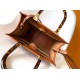 Migliore Repliche Borsa tote piccola Fendi Sunshine marrone vitello Economiche Outlet Online