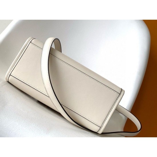 Perfette Qualità Repliche Borsa tote piccola Fendi Sunshine vitello bianca Imitazione