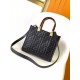 Repliche Borsa tote piccola Fendi Sunshine vitello FF nera Imitazioni Premium Miglior Falso Borsa tote piccola Fendi Sunshine vitello FF nera Economiche Premium