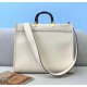 Replica perfetta Fendi Sunshine Medium Shopper Borsa vitello bianca Imitazione Outlet Online