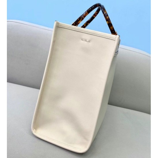 Replica perfetta Fendi Sunshine Medium Shopper Borsa vitello bianca Imitazione Outlet Online