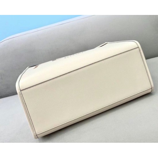 Replica perfetta Fendi Sunshine Medium Shopper Borsa vitello bianca Imitazione Outlet Online