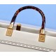 Replica perfetta Fendi Sunshine Medium Shopper Borsa vitello bianca Imitazione Outlet Online