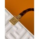 Replica perfetta Borsa tote media Fendi Sunshine vitello FF bianca Imitazione Outlet Online