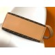 Replica perfetta Borsa tote media Fendi Sunshine tessuto jacquard FF marrone Imitazione Outlet Online