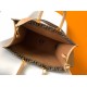 Replica perfetta Borsa tote media Fendi Sunshine tessuto jacquard FF marrone Imitazione Outlet Online
