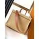 Migliore Repliche Borsa tote media Fendi Sunshine paglia naturale Economiche Outlet Online