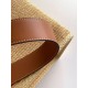 Migliore Repliche Borsa tote media Fendi Sunshine paglia naturale Economiche Outlet Online