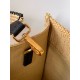 Perfette Qualità Repliche Borsa tote media Fendi Sunshine paglia nera e naturale Imitazione
