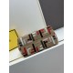 Migliore Repliche Borsa piccola Roll Tote Fendi tela con ricamo FF multicolore Economiche Outlet Online