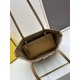 Migliore Repliche Borsa piccola Roll Tote Fendi tela con ricamo FF multicolore Economiche Outlet Online