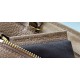 Migliore Repliche Borsa piccola Roll Tote Fendi tela con ricamo FF multicolore Economiche Outlet Online