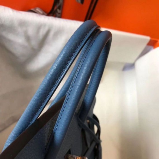 Perfette Qualità Repliche Borsa Hermes Birkin 25cm blu agata Clemence Imitazione Replica perfetta Borsa Hermes Birkin 25cm blu agata Clemence Imitazione Outlet Online