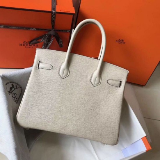 Migliore Repliche Hermes Birkin 30cm Borsa Beton Clemence Economiche Outlet Online