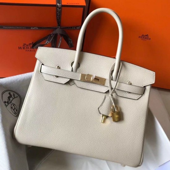 Migliore Repliche Hermes Birkin 30cm Borsa Beton Clemence Economiche Outlet Online