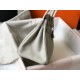 Miglior Falso Hermes Pearl Grey Clemence Birkin 30cm Borsa GHW Economiche Premium
