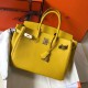 Miglior Falso Hermes Birkin 30cm Borsa Gialla Clemence Economiche Premium