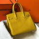 Miglior Falso Hermes Birkin 30cm Borsa Gialla Clemence Economiche Premium