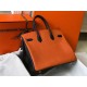 Perfette Qualità Repliche Hermes Birkin Tri-Color 35cm Borsa Arancione/Bianco/Nero Clemence Imitazione