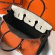 Perfette Qualità Repliche Hermes Birkin Tri-Color 35cm Borsa Arancione/Bianco/Nero Clemence Imitazione