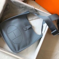Miglior Falso Hermes Evelyne III 29 PM Borsa Blue Lin Clemence Economiche Premium