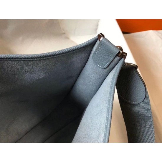 Miglior Falso Hermes Evelyne III 29 PM Borsa Blue Lin Clemence Economiche Premium