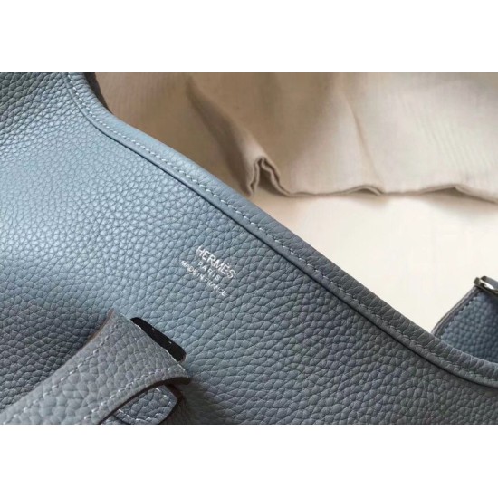 Miglior Falso Hermes Evelyne III 29 PM Borsa Blue Lin Clemence Economiche Premium
