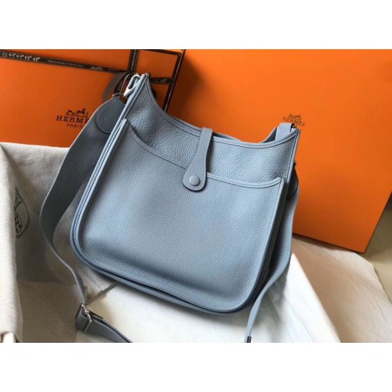 Miglior Falso Hermes Evelyne III 29 PM Borsa Blue Lin Clemence Economiche Premium