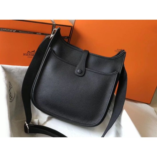 Miglior Falso Hermes Evelyne III 29 PM Borsa Nero Clemence Economiche Premium
