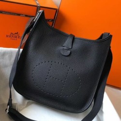 Miglior Falso Hermes Evelyne III 29 PM Borsa Nero Clemence Economiche Premium