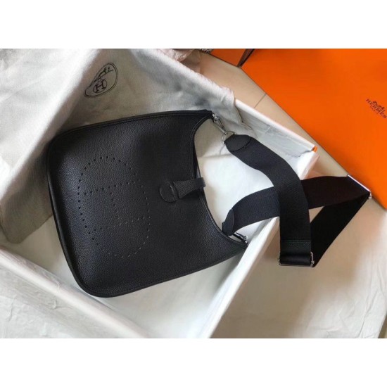 Miglior Falso Hermes Evelyne III 29 PM Borsa Nero Clemence Economiche Premium