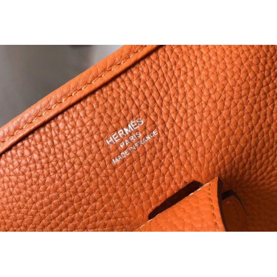 Migliore Repliche Hermes Evelyne III 29 PM Borsa Arancione Clemence Economiche Outlet Online