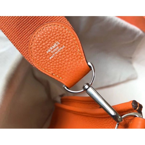 Migliore Repliche Hermes Evelyne III 29 PM Borsa Arancione Clemence Economiche Outlet Online