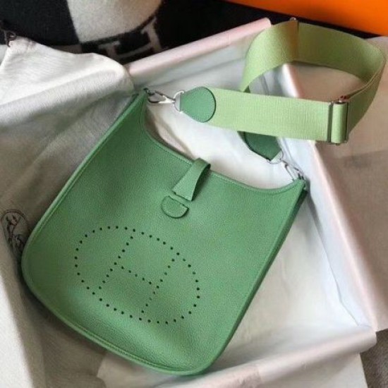 Replica perfetta Hermes Evelyne III 29 PM Borsa Vert Criquet Clemence Imitazione Outlet Online