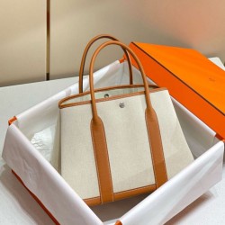 Migliore Repliche Hermes Garden Party 36cm Borsa Toile e Oro Economiche Outlet Online