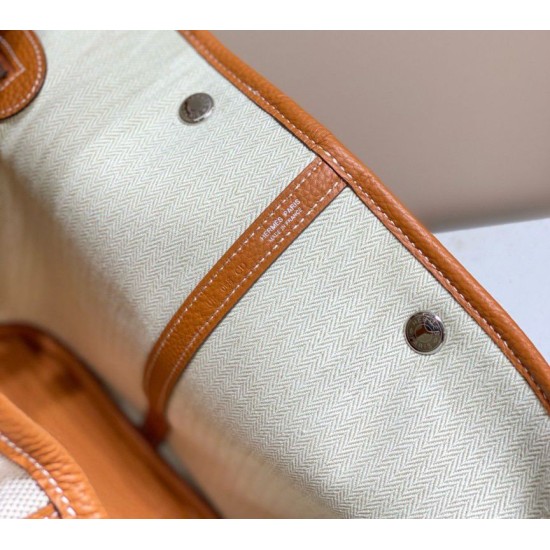 Migliore Repliche Hermes Garden Party 36cm Borsa Toile e Oro Economiche Outlet Online