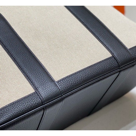 Migliore Repliche Hermes Garden Party 36cm Borsa Toile e Nero Economiche Outlet Online
