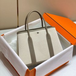 Miglior Falso Hermes Garden Party 36cm Borsa Toile e Talpa Economiche Premium
