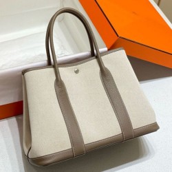 Miglior Falso Hermes Garden Party 36cm Borsa Toile e Talpa Economiche Premium