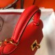 Migliore Repliche Hermes Kelly Mini II Borsa Rouge Casaque Epsom Economiche Outlet Online