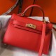 Migliore Repliche Hermes Kelly Mini II Borsa Rouge Casaque Epsom Economiche Outlet Online