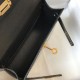 Hermes Kelly Mini II Borsa Nero Embossed Crocodile Replica originale di alta qualità Miglior Falso Hermes Kelly Mini II Borsa Nero Embossed Crocodile Economiche Premium